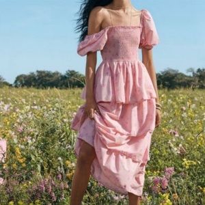 LoveShackFancy x Target Pink Midi Dress